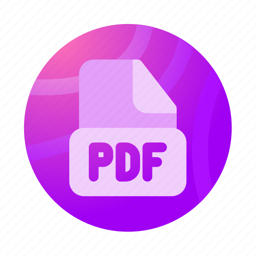 Pdf, file, document, format, extension, file format, portable document format icon - Download on Iconfinder