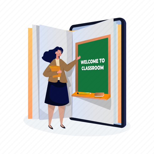 Education, learning, study, knowledge, teacher, training, classroom illustration - Download on Iconfinder