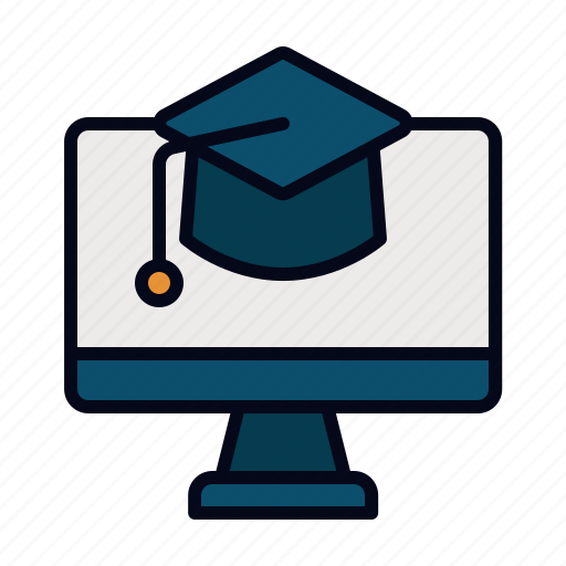Distance, education, computer, online, learning, elearning, course icon - Download on Iconfinder