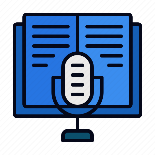Podcasts, for, education, book, microphone, library, communications icon - Download on Iconfinder