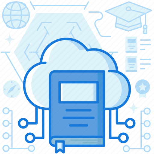 Book, cloud, ebook, graduate, graduation, network, sharing icon - Download on Iconfinder