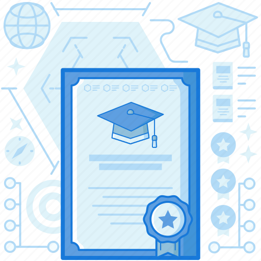 Badge, certificate, diploma, document, graduate, graduation, medal icon - Download on Iconfinder