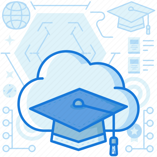Cloud, graduate, graduation, knowledge, network, sharing, storage icon - Download on Iconfinder