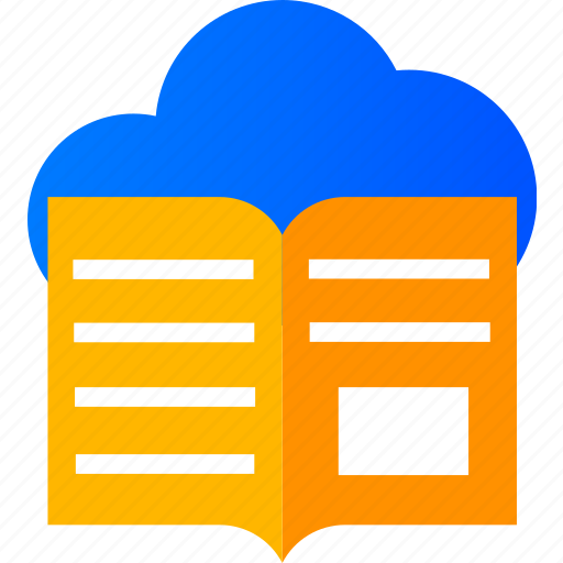 Cloud, ebook, education, elearning, learning, online icon - Download on Iconfinder