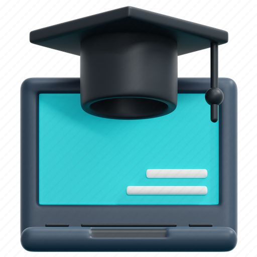 Elearning, notbook, laptop, education, online, learning, mortarboard icon - Download on Iconfinder