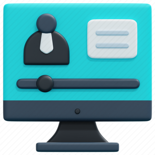 Online, lesson, computer, monitor, learning, elearning, education icon - Download on Iconfinder