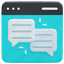chat, website, bubble, chatting, communications, online, message, 3d 