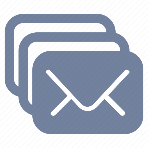 Email, envelope, inbox, mail, message, newsletter, stack icon - Download on Iconfinder
