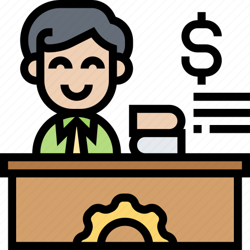 Worker, office, accountant, business, manager icon - Download on Iconfinder