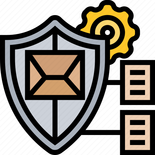 Shield, warning, email, security, scanning icon - Download on Iconfinder
