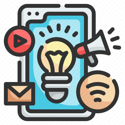 Idea, smartphone, advertisement, technology, marketing icon - Download on Iconfinder
