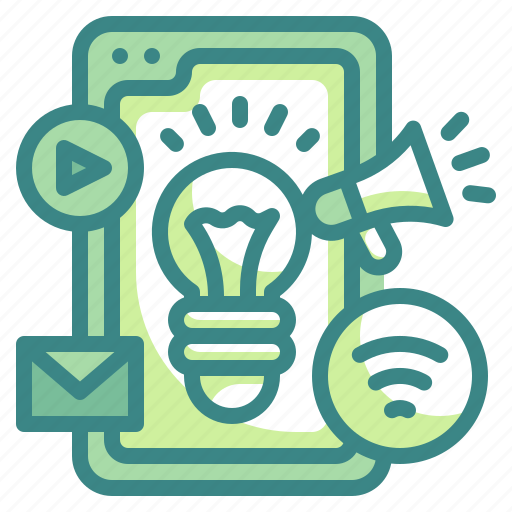 Idea, smartphone, advertisement, technology, marketing icon - Download on Iconfinder