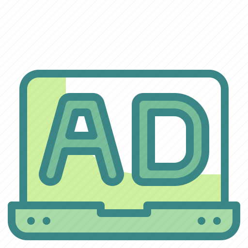 Laptop, ad, advertise, marketing, screen icon - Download on Iconfinder