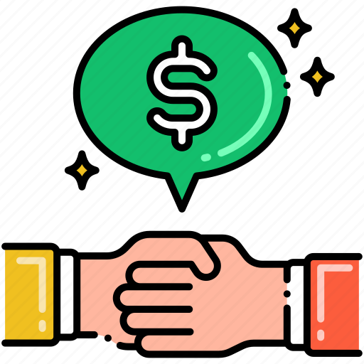 Business, dollar, hand shake, payment icon - Download on Iconfinder