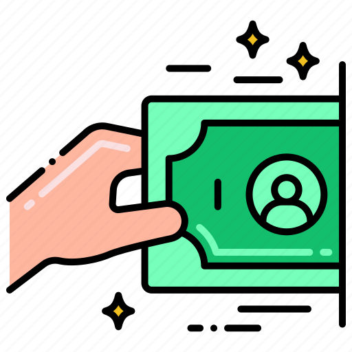 Cash, hand, money, pickup icon - Download on Iconfinder