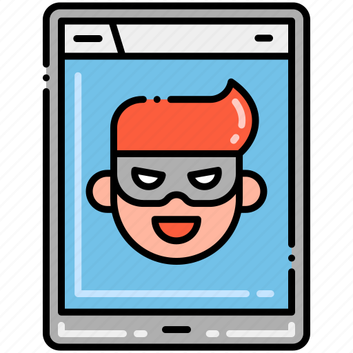 Cybercrime, hacker, mobile device, security icon - Download on Iconfinder