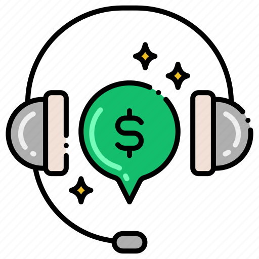 Finance, headset, money, telemarketing icon - Download on Iconfinder