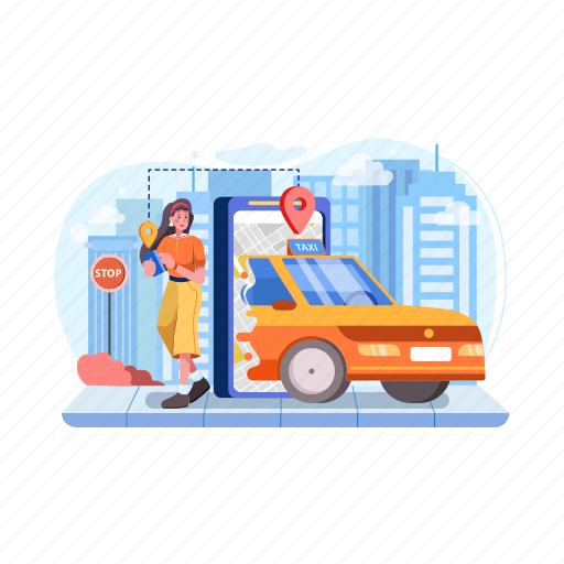 Booking, carsharing, delivery, driver, rent, taxi, car icon - Download on Iconfinder
