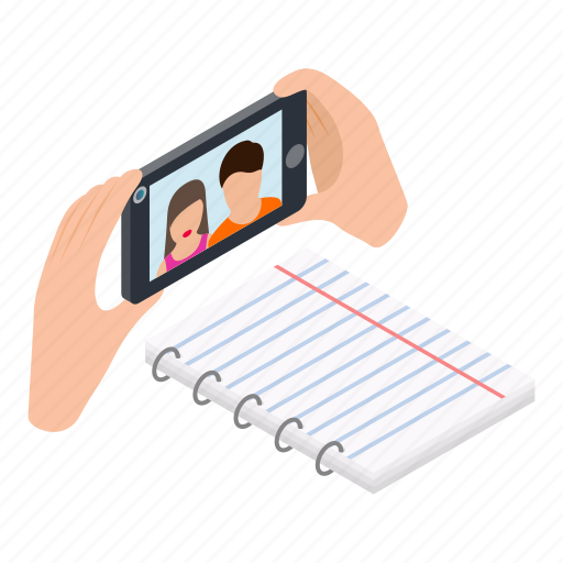 Couplephoto, isometric, object, sign icon - Download on Iconfinder
