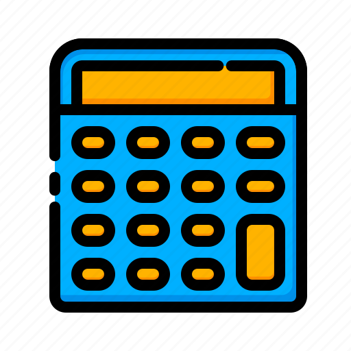 Calculator, color, ecommerce, electricity, home, number, shopping icon - Download on Iconfinder