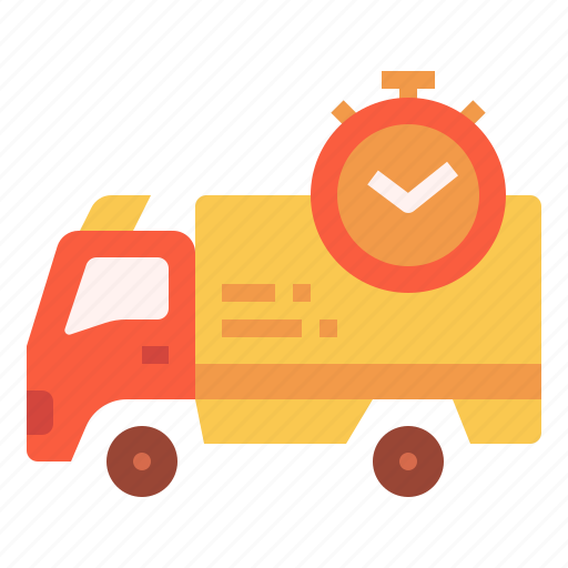 Cargo, delivery, online, shipping, time, transport, truck icon - Download on Iconfinder