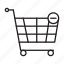 cart, minus, online, shopping, trolley 