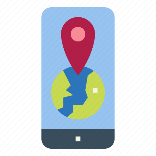 Location, map, online, shopping, smartphone icon - Download on Iconfinder