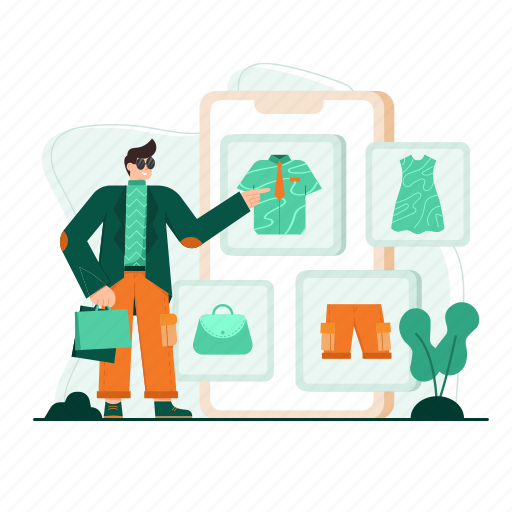 Shopping, clothes illustration - Download on Iconfinder