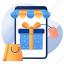 mobile gift, online gift, phone gift, mobile present, gift box 