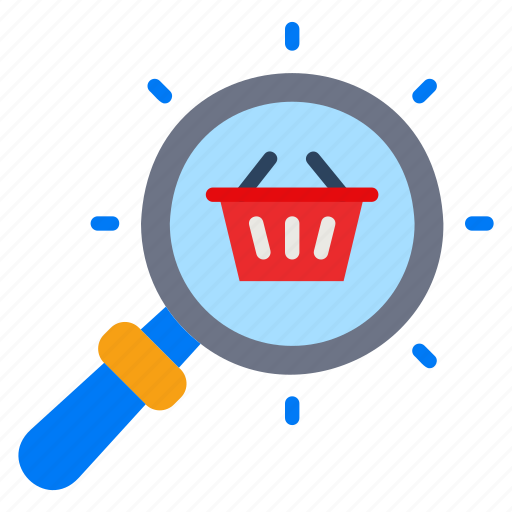 Find, product, search, research, glass, magnifying, shopping icon - Download on Iconfinder