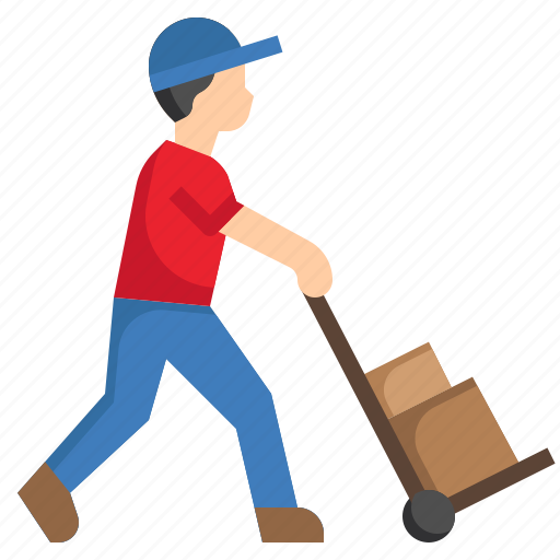 Delivery, man, professions, and, jobs, shipment, parcel icon - Download on Iconfinder