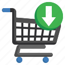 shopping, cart, shipping, and, delivery, logistics, trolley, flat