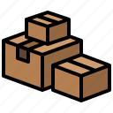 box, package, delivery, cardboard, color