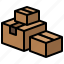 box, package, delivery, cardboard, color 