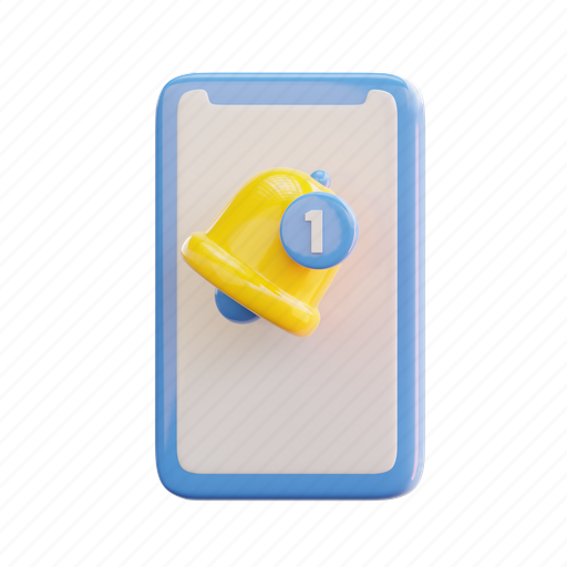 Message, mobile, notification, alert, notice, new, alarm 3D illustration - Download on Iconfinder