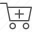 add, cart, shopping 