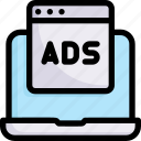 laptop, promotion, digital advertising, online shopping