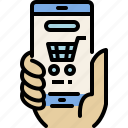 buy, cart, ecommerce, mobile, online shopping, shopping, smartphone 