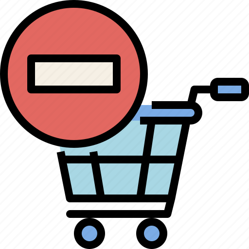 Cart, delete, ecommerce, from, online shopping, remove, shopping icon - Download on Iconfinder