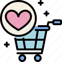 buy, cart, ecommerce, heart, love, online shopping, wishlist 