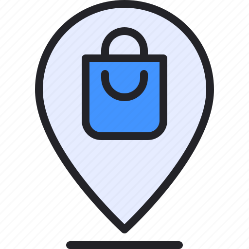 Location, map, commerce, pin, shopping icon - Download on Iconfinder
