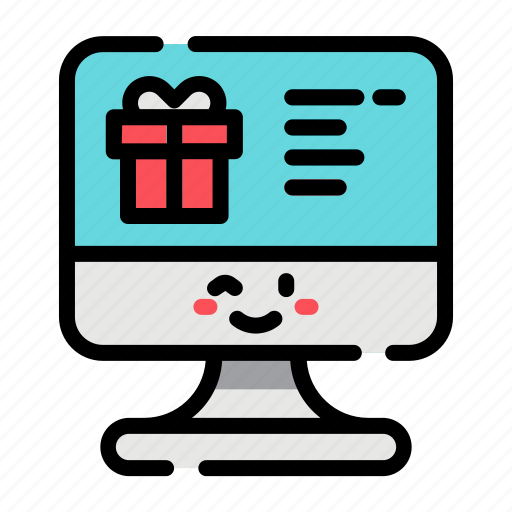 Online, shopping, computer, cute icon - Download on Iconfinder
