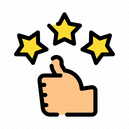 Thumbs, up, review, cute icon - Download on Iconfinder
