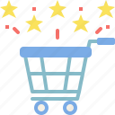 cart, ecommerce, favorite, feedback, online shopping, rating, star 
