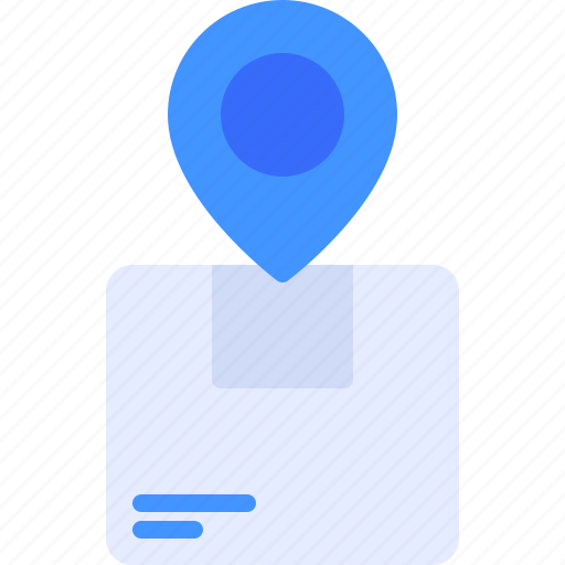 Map, logistics, pin, box icon - Download on Iconfinder