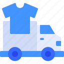 car, commerce, delivery, shirt, truck 