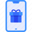 phone, gift, smartphone, box