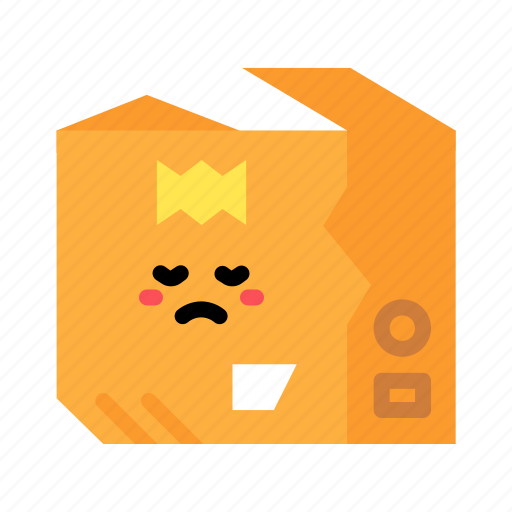 Damaged, package, delivery, cute icon - Download on Iconfinder