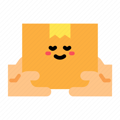 Receive, package, delivery, cute icon - Download on Iconfinder