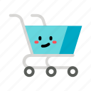 shopping, cart, buy, cute